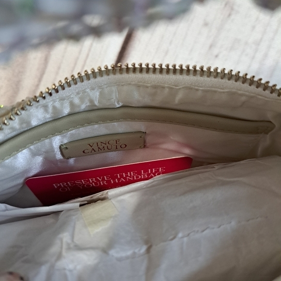 Vince Camuto Damsa Multicolor Crystal White Mesh Mini Shoulder Bag Purse - Picture 9 of 16